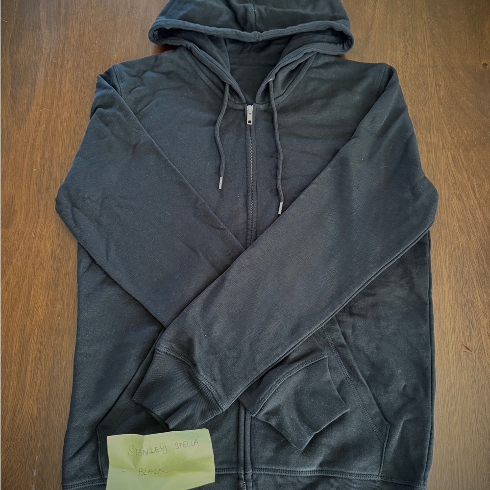 NWOT Stanley Stella unisex Black Zip-Up Sweatshirt